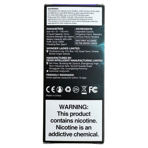 Miami Mint - Lost Mary MT15000 Turbo Thermal Edition