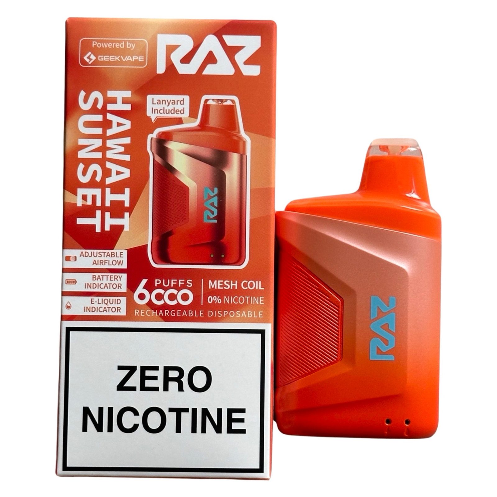 hawaii cheap vapes RAZ CA6000 Sunset VOZOL Star 12000 - Disposable vape pen Flavor:MANGO