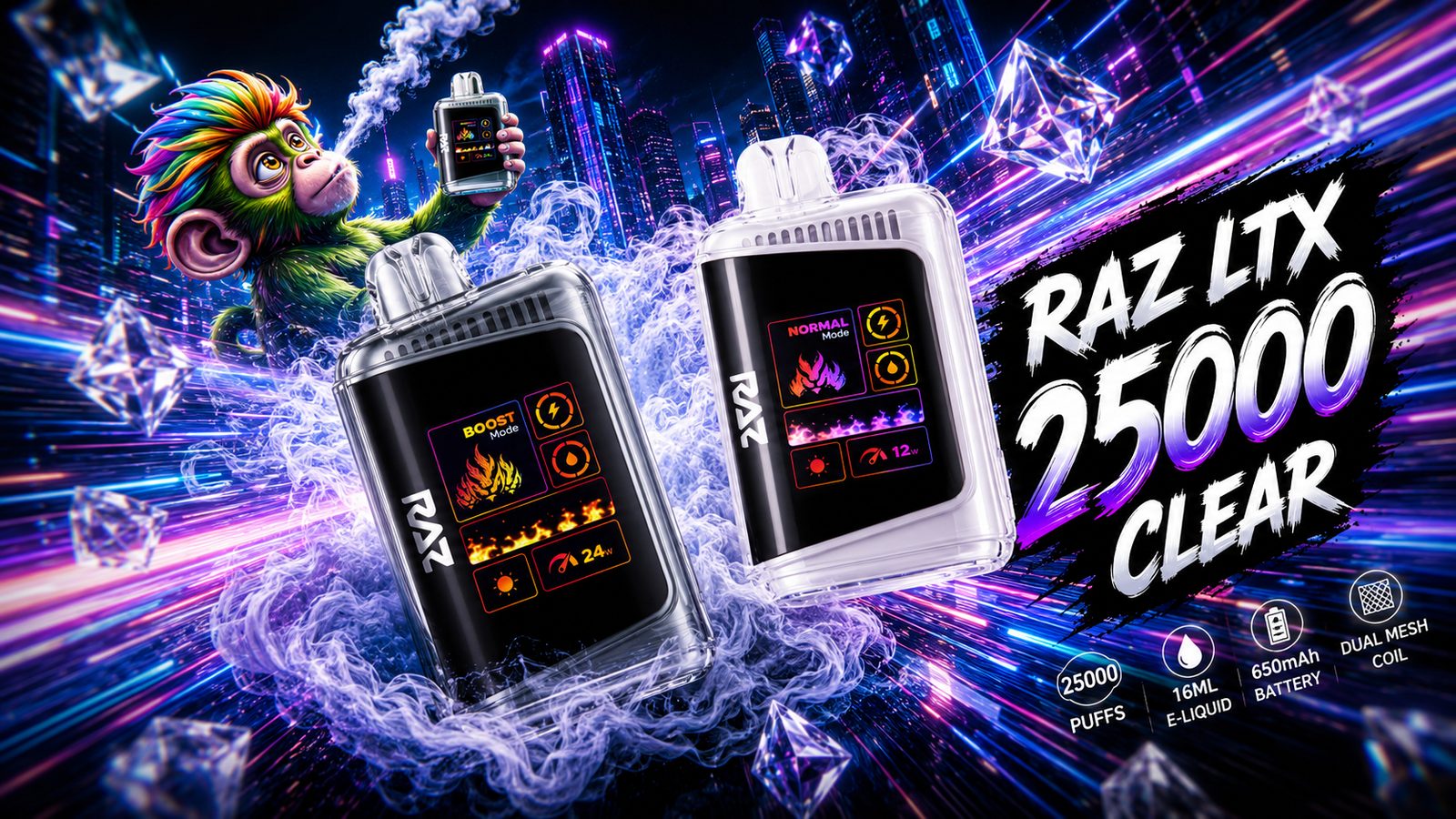 what flavor is raz clear - Disposable Vape Mr Fog Vape Flavors Smooth Mode Color:Night Black
