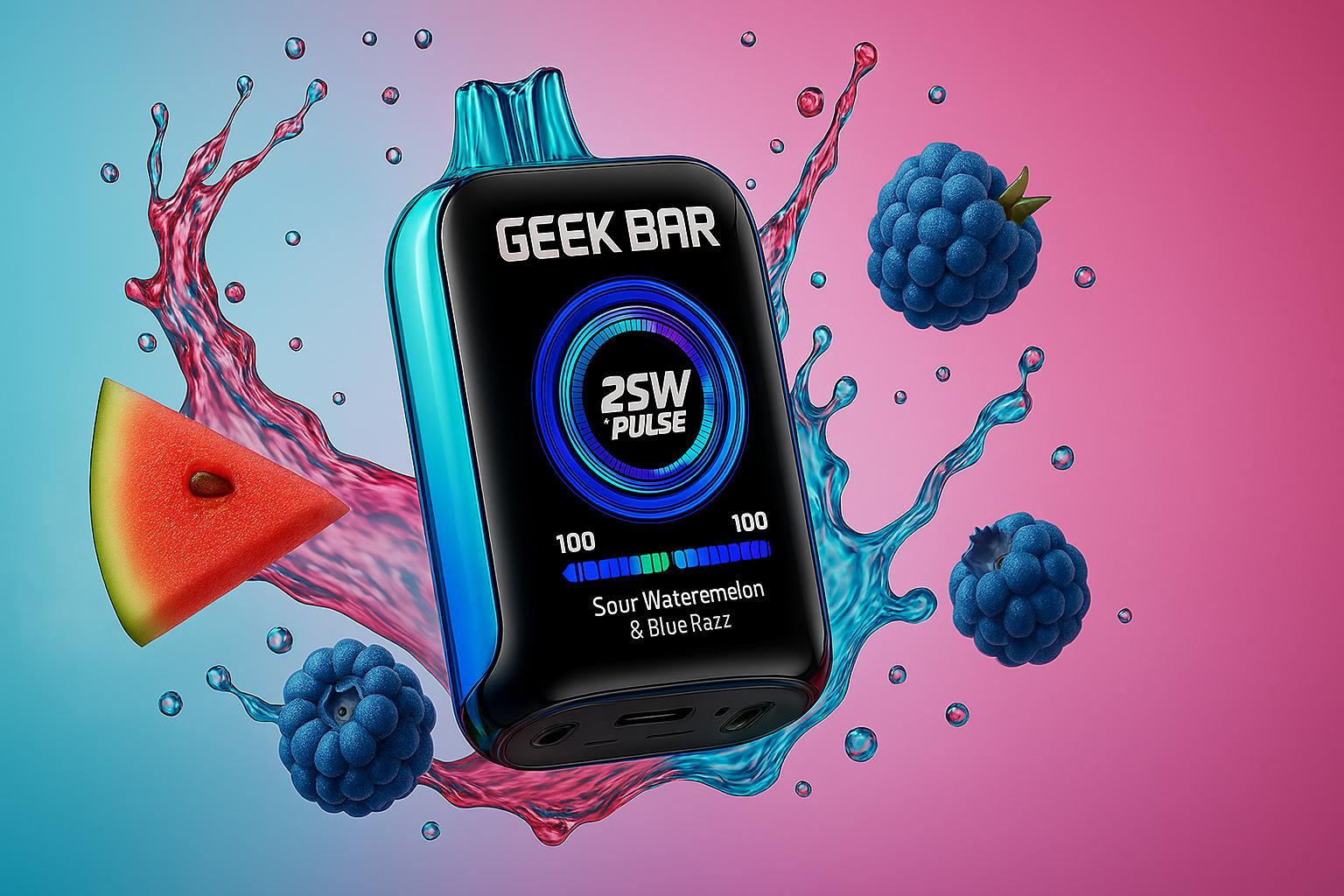 Sour Watermelon Blue Razz Geek Bar | Buy Best Disposable Vape