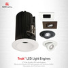 2" Elco Teak Square Adjustabl LED Light Engine