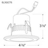 Elco 3" Round LED Insert Reflector Trim
