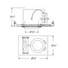 4" Elco New Construction 3-in-1 Dimming Double Wall IC Housing