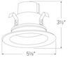 4" Elco Round LED Bi-Pin Low Voltage Reflector Trim