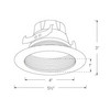 4" Elco Sunset Dimming LED Baffle Insert