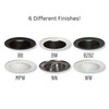 4" Nora Cobalt Click LED Retrofit Round Baffle Trim