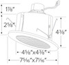 5" Elco Sloped Ceiling LED Baffle Inserts 1050 Lumens