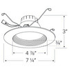 Elco 5/6" Round LED Baffle Insert w/ 5-CCT Switch