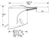 6" Elco Remodel LED Sloped Ceiling Housing