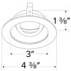 Elco Pex 3" Round Adjustable Gimbal