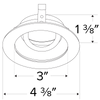 Elco Pex 3" Round Adjustable Gimbal