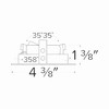 Elco Koto Pex 3" Square Adjustable Gimbal
