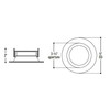 Nora AC Onyx 4" LED Retrofit Downlight Reflector Trim