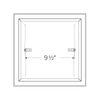 Elco 12" Square LED Retrofit with Color Selectable 5-CCT