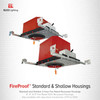 Elco 4" LED Shallow Fire Rated ICA New Construction Housing