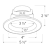 Elco 4" 5-CCT Switch LED Reflector Inserts