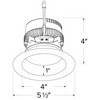 Elco 4" Round Reflector Insert w/ 5-CCT Switch & 3-Lumen Switch