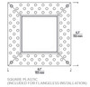 Visual Comfort Architectural Entra CL 3" Flangeless Square Housing