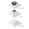 Visual Comfort Architectural Entra CL 3" Square Flangeless LED Downlight