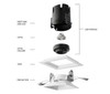Visual Comfort Architectural Entra CL 3" Round Remodel Trimless Light