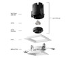 Visual Comfort Architectural Entra CL 2" Square Flanged LED Downlight