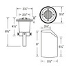 Corona CL-233 Adjustable MR16 Louvered Well Light