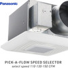 Panasonic WhisperCeiling® DC Fan|Light 110-130-150 CFM