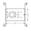 Nora Universal New Construction Frame-In for Iolite Can-less & 4" M-Wave