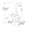 Elco LED Axle™ Track Fixture