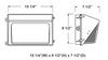 Westgate WMXE-EM Series 45W/65W/84W Adjustable Traditional Glass Lens Wall Pack with Emergency Backup