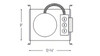 Nora 6" Cobalt High Lumen, New Construction Housing