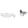 Nora 4" AC Opal - LED Surface Mount