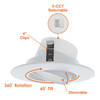 Envision 4" 5CCT Adjustable Retrofit Downlight