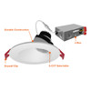 Envision Canless 4" Adjustable Sloped Regressed Gimbal Downlight