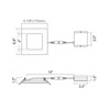 Envision 6" LED Square Downlight with Changeable Options