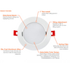 Envision 4" 5CCT Adjustable Canless Downlight