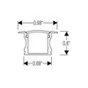 Nora 4' Deep Recessed Channel for Tape Light