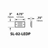 Focus LED SL-02 Series 4 Louver Step/Brick Light