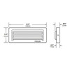 Focus LED SL-08 Series 3 Louver Step/Brick Light
