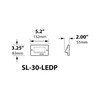 Focus LED SL-30 Series 1 Louver Step/Brick Light