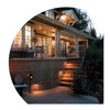 Nora Brick LED Step Light w/ Louver Face Plate & Selectable-CCT
