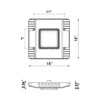 Envision 2-CCT Large LED Square Canopy Light