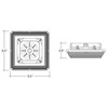 Envision LED Square Field-Adjustable Canopy Light