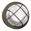 Westgate 120V/277V LED Round Flat Bulkhead Power & CCT Selectable Wall Pack Light With Photocell