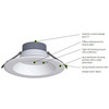 RAB CR Field-Adjustable Commercial Downlight w/Universal Dimming