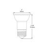 RAB 120V 6.5W 3000K PAR16 E26 Base Bulb