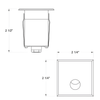 Hinkley 12V LED Stainless Steel Square Step/Wall light