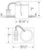 Elco 6" New Construction 120/277V Airtight IC Protective Housing With Emergency Battery Backup