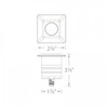 WAC 9V/15V LED Cube Line Square Recessed Inground Landscape Light