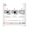 Elco Koto Pex™ 3" Adjustable Trimless Reflector